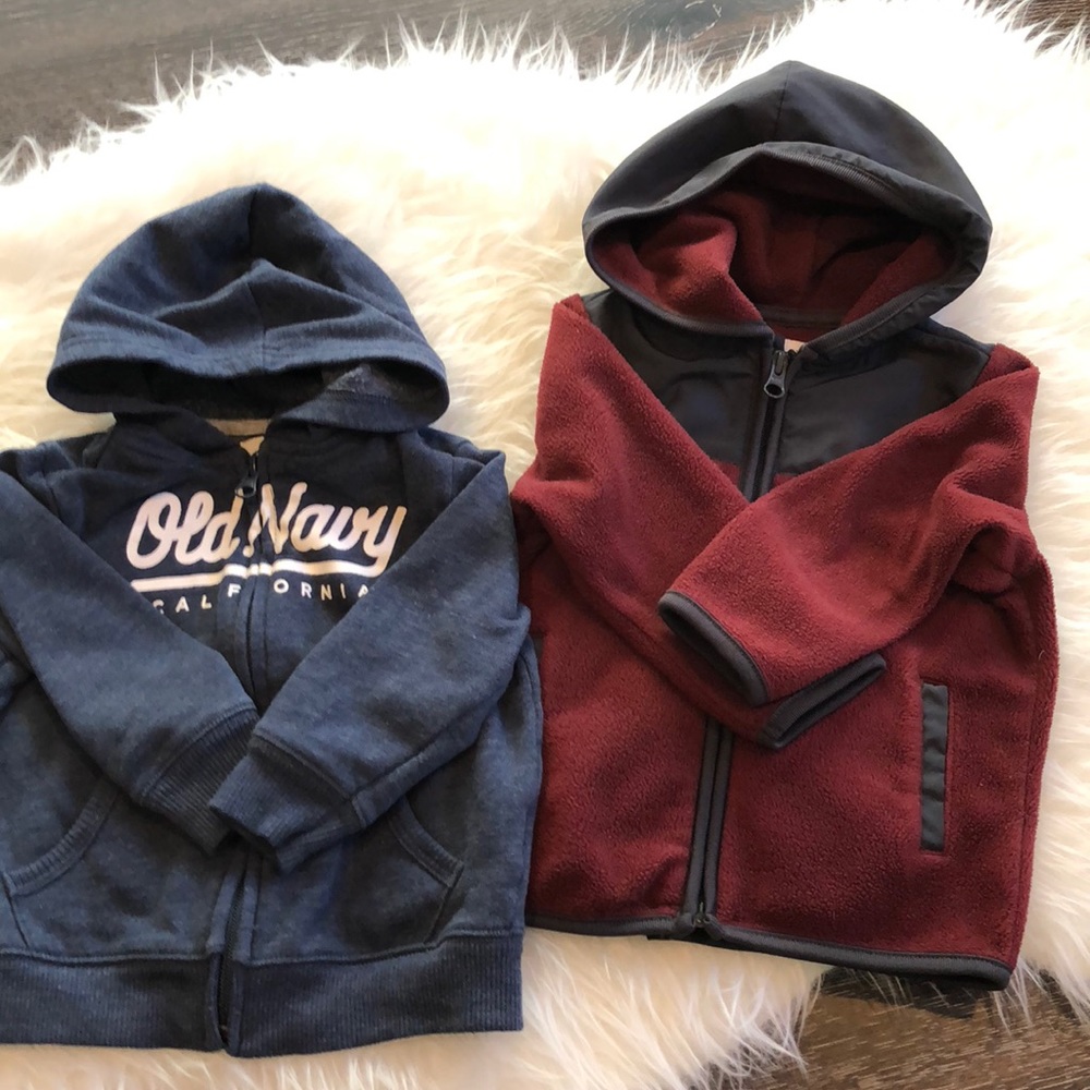 Old Navy boys size 18-24 zip up hoodies